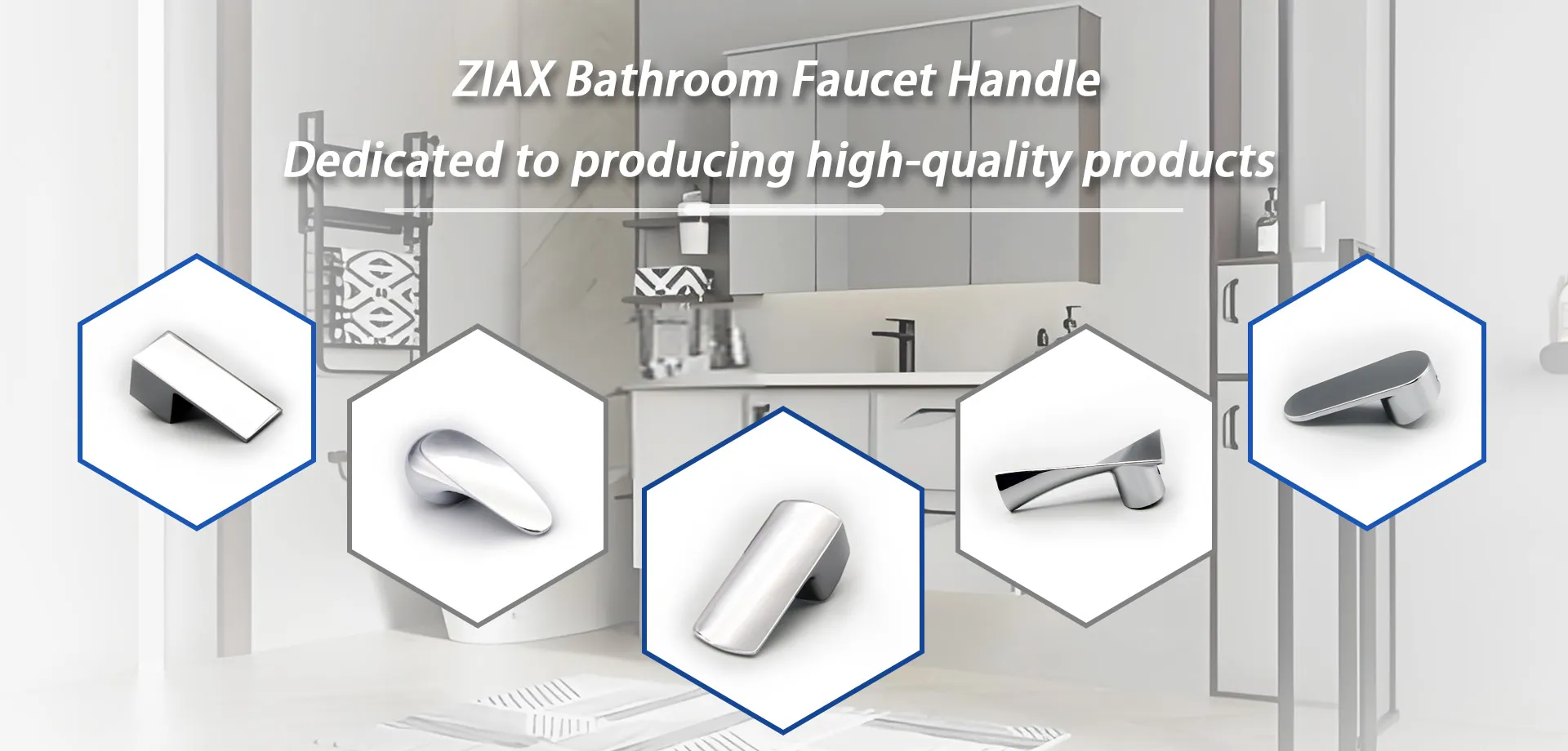 Bathroom faucet handle